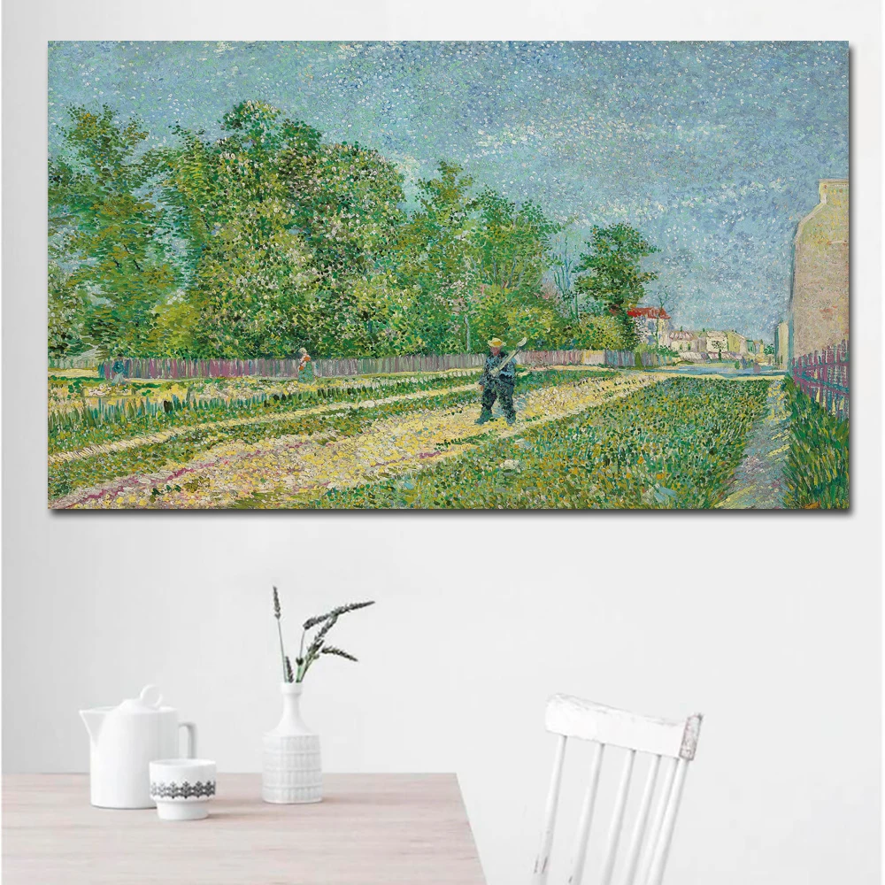 Man with Spade in a Suburb of Paris-70x110