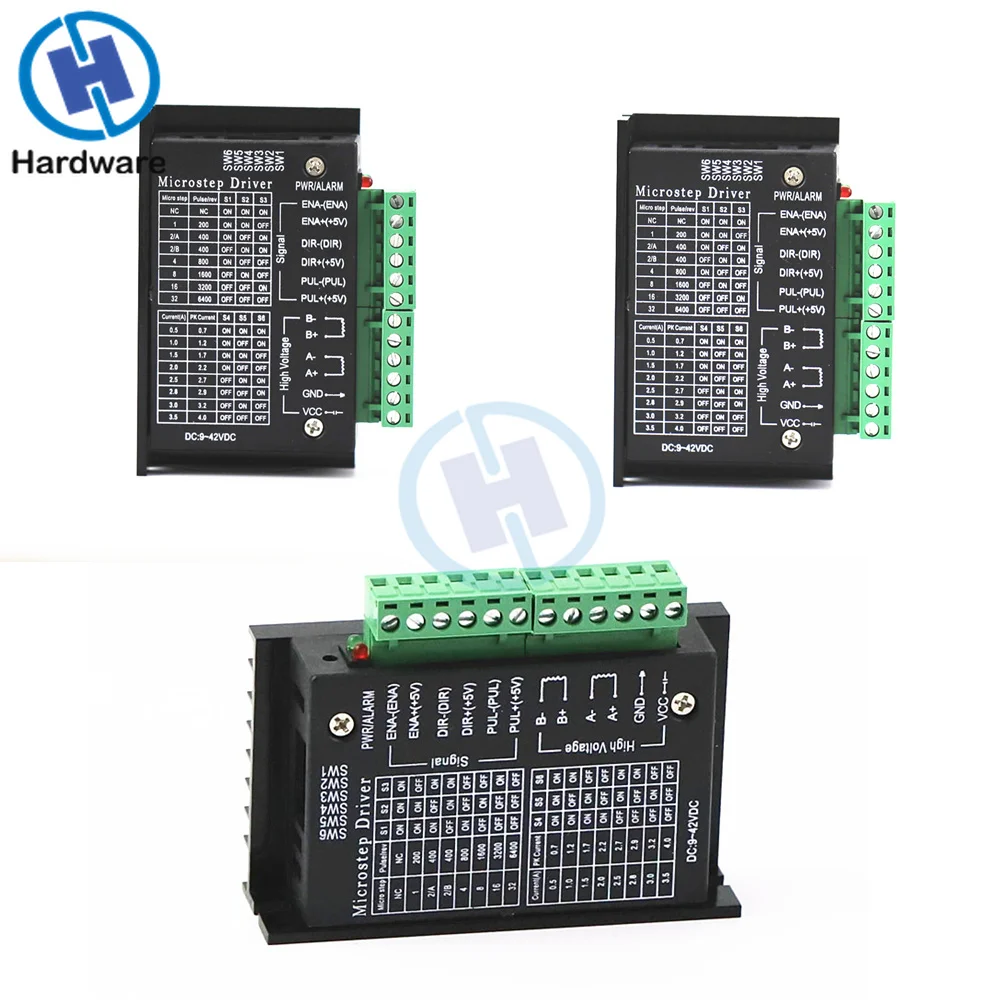 

3Pcs 42/57/86 TB6600 Stepper Motor Driver 32 Segments Upgraded Version 4.0A 42VDC for CNC Router