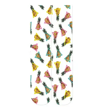 

Pineapple triangle 3d print socks 2018 new drop-shipping wholesales 38cm length