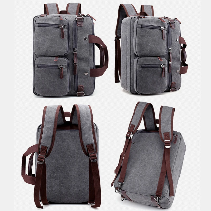  Men Handbags Canvas Shoulder Crossbody Messenger Bags Solid High Capacity Man Casual Travel Multifu - 32880782564