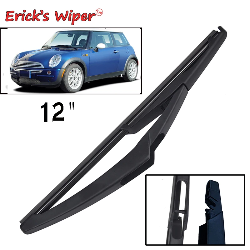 

Erick's Wiper 12" Rear Wiper Blade For Mini Cooper R50 R53 2004 - 2006 Windshield Windscreen Tailgate Window Car Rain Brush
