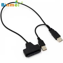 Binmer USB 2,0 SATA 7+ 22Pin к USB 2,0 кабель-адаптер для 2,5 HDD жесткий диск для ноутбука трансформирующий Micro Sep 12