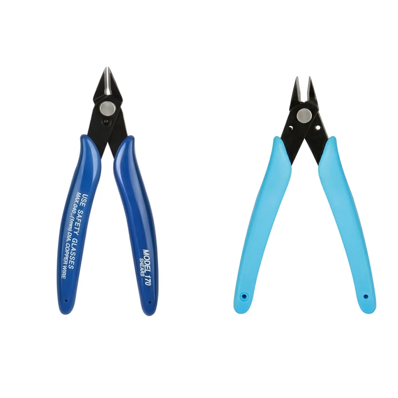 

2 Color For Electrical Wire Cable Cutters Cutting Side Snips Flush Pliers Electrical Wire Cable Cutters Nipper Hand Tool