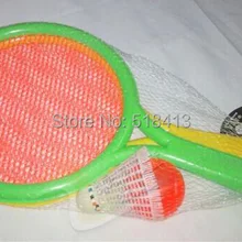 Детская ракетка для бадминтона, тенниса, детские спортивные игрушки для улицы, костюм с мячом, пластиковая Спортивная унисекс