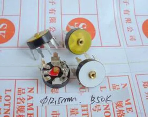 Free Shipping! 4pcs RV12 b50k / switch / Radio potentiometers / 90-degree angle line /Electronic Component