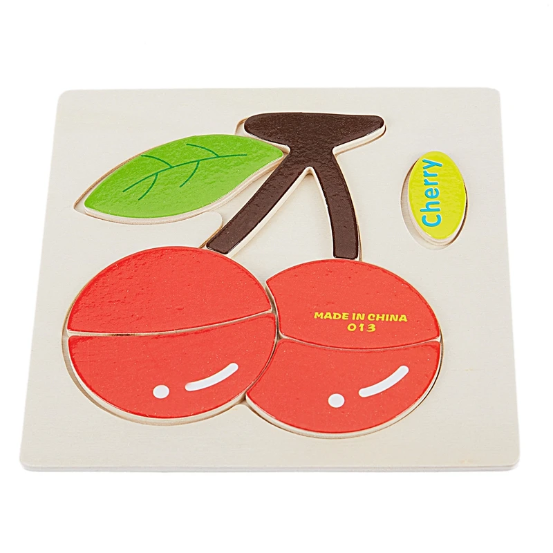 

3D Wooden Puzzle Jigsaw Toys For Children Wood 3d Cartoon Animal Puzzles Intelligence Kids Early Educational Toys for children
