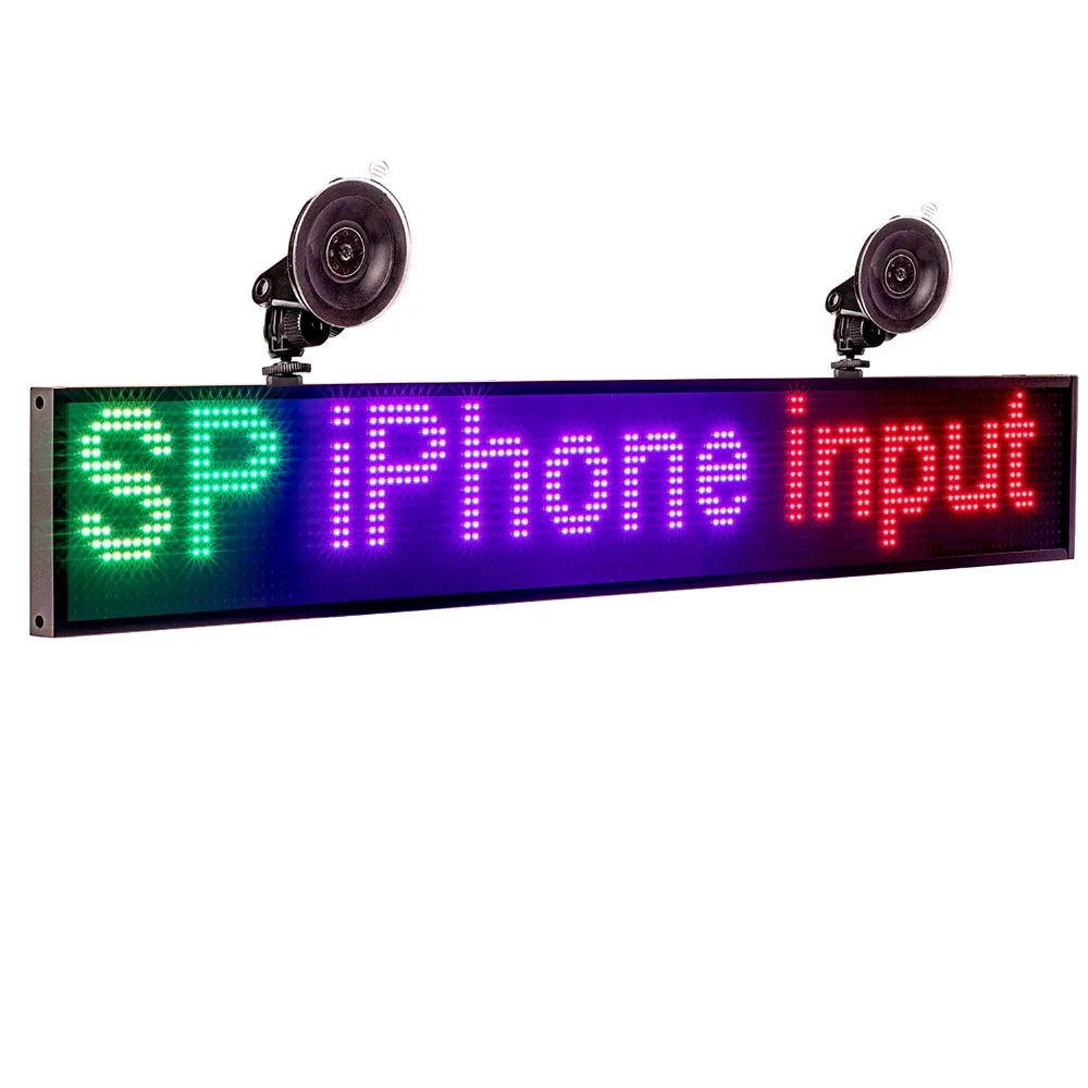 Полноцветный Автомобильный светодиодный дисплей P5 SMD 12 В RGB панель для помещений