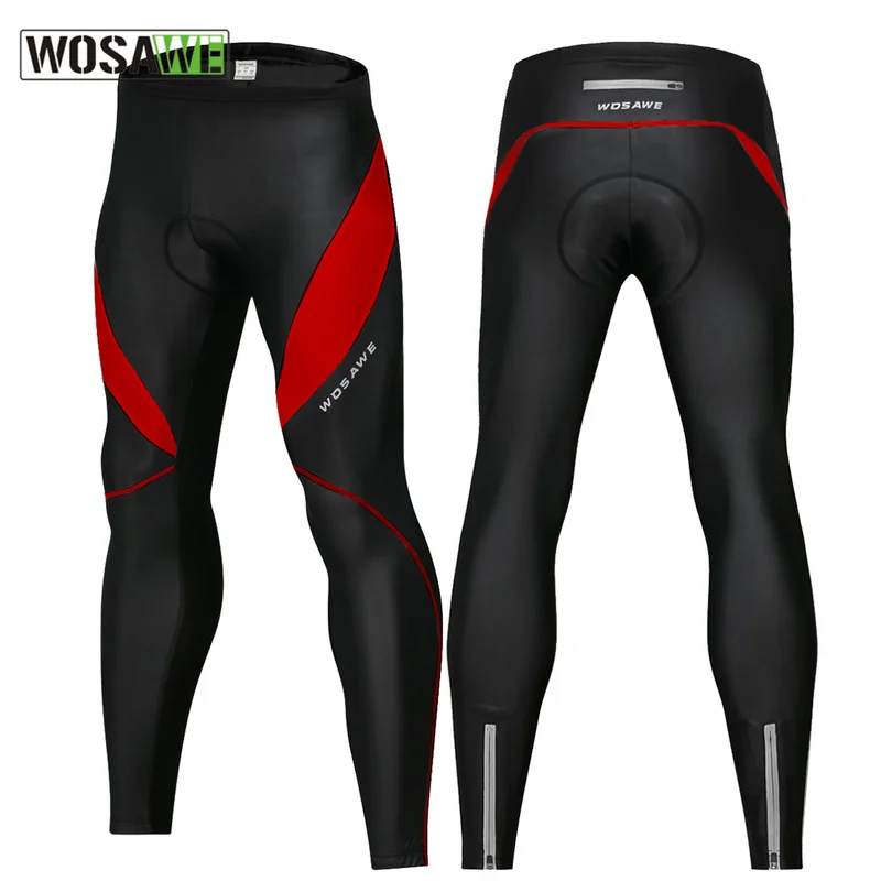 

Reflective Men's Cycling Pants with Thigh Knee Part Thermal Fleece PU Fabric GEL Padded Road Mountain Mountain Bike MTB Pants