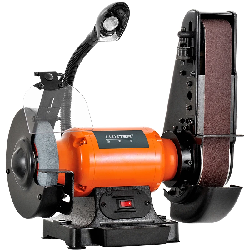 US $115.69 Polisher 6 Inch Bench Wheel Belt Machine Belt Machine Grinding Machine Woodworking Polishing Tool