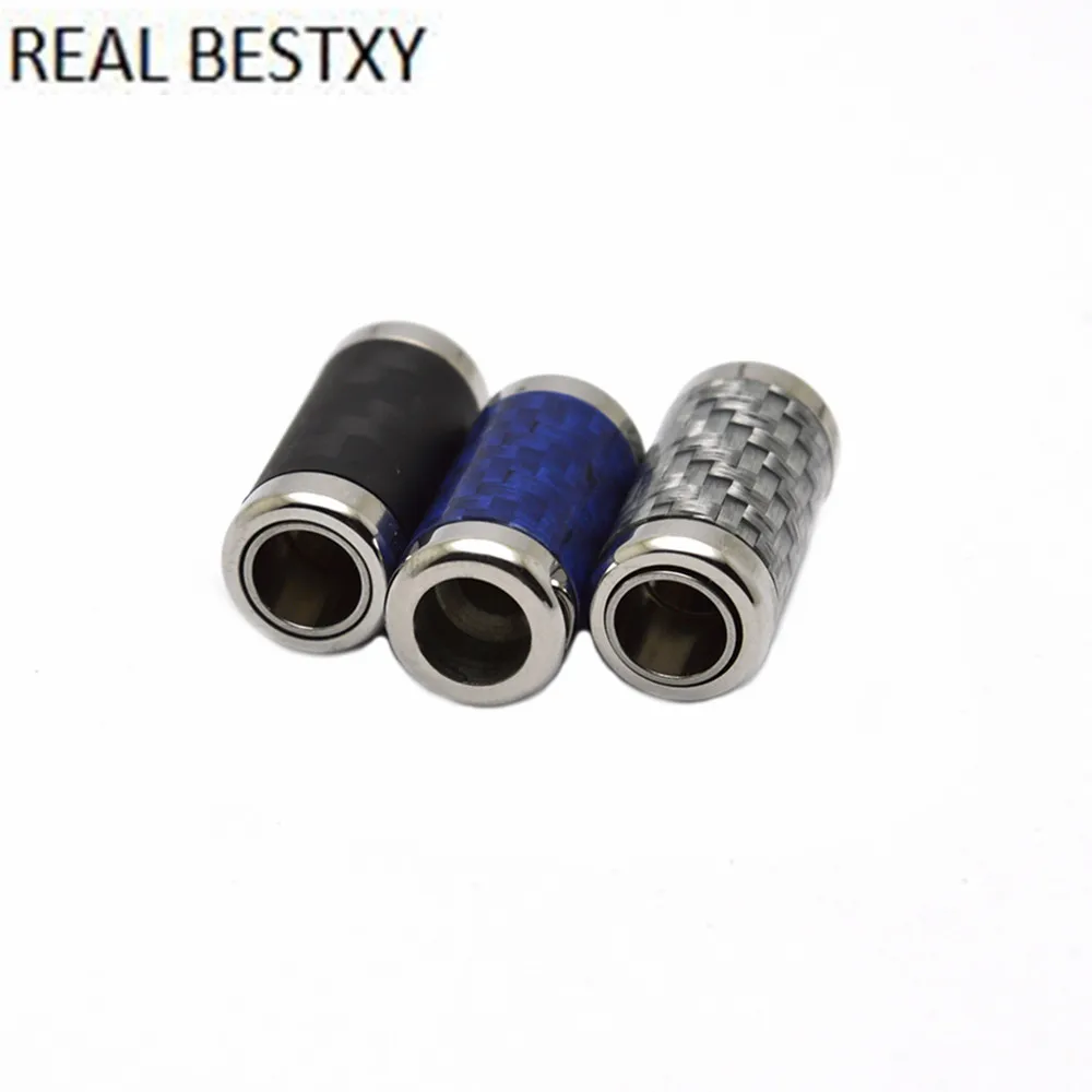 Настоящее BESTXY 2 шт./лот, синий/серый/черный, нержавеющая сталь, углеродное волокно, застежка с магнитной застежкой из углеродного волокна для браслета