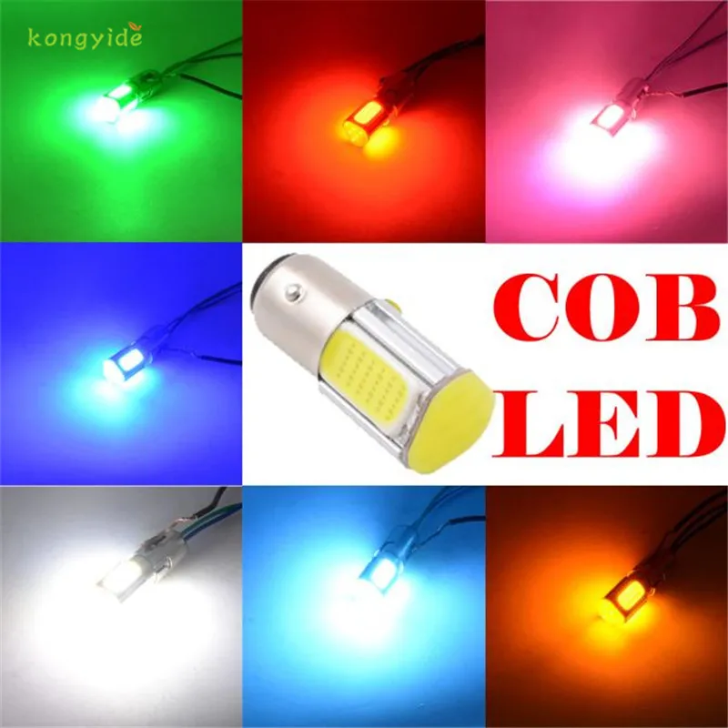 AUTO COB coche y de la motocicleta Nivel de freno de pie luz SMD escondió CANBUS ERROR gratuito del coche de la cuña lateral luz LO3 estilo de coche SE 15