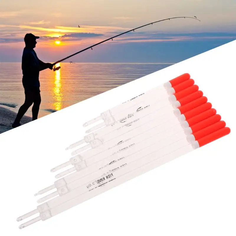 

10PCS/LOT 0.7g/1.5g/2.0g/2.5g/3.0g Clear Plastic Fishing Float Carp/Coarse Fishing Floats Tube Mix Sizes