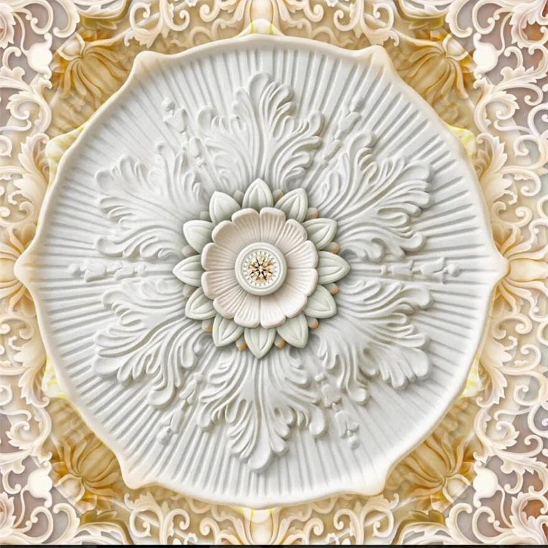 wellyu Luxury palace style European 3D Zenith mural custom large environmental wallpaper papel de parede para quarto | Обустройство
