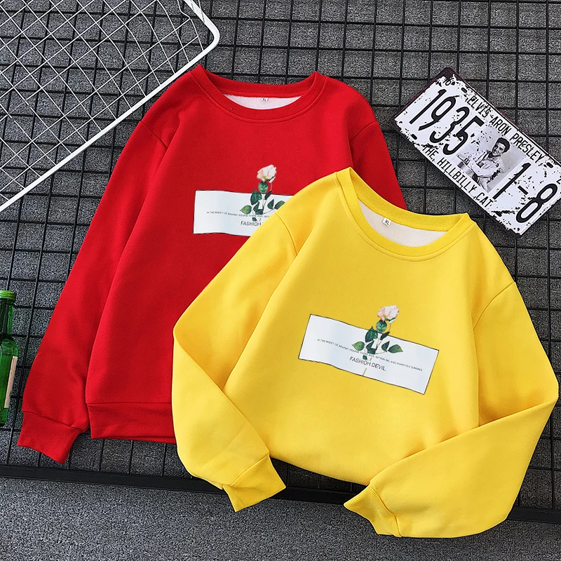 

yellow colors kawaii bt21 stranger things women hoodies moletom harajuku gothic oversized hoodie sudaderas warm korean clothes