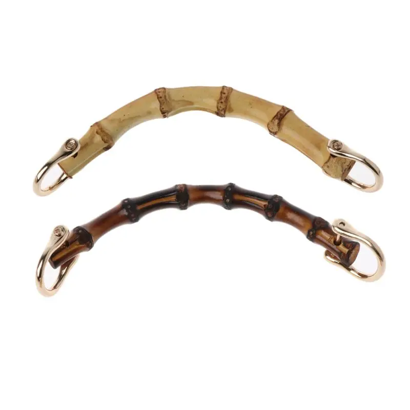 

Hot Sell 1 x Bamboo Bag Handle for Handcrafted Handbag DIY Bags Accessories Good Quality 2 Colors
