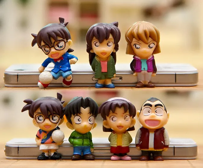 

8pcs/set Anime Detective Conan PVC Doll Figure Toy Mini Dolls Gift For Children Free Shipping
