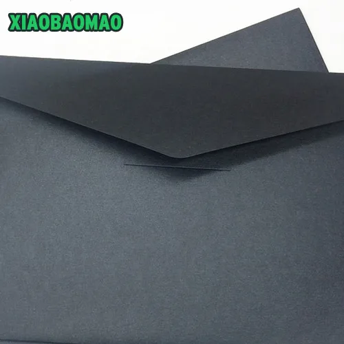 20 шт./компл. толстые Винтаж черный бумажный конверт окна 229x162 мм Подарочный конверт