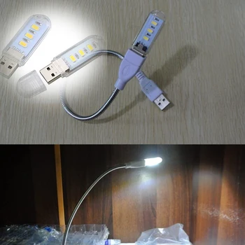 

Mini 3LEDs USB 5V LED Night light Desk Book Reading Lamp Camping Bulb Children's Gifts For Mobile Charger Laptops