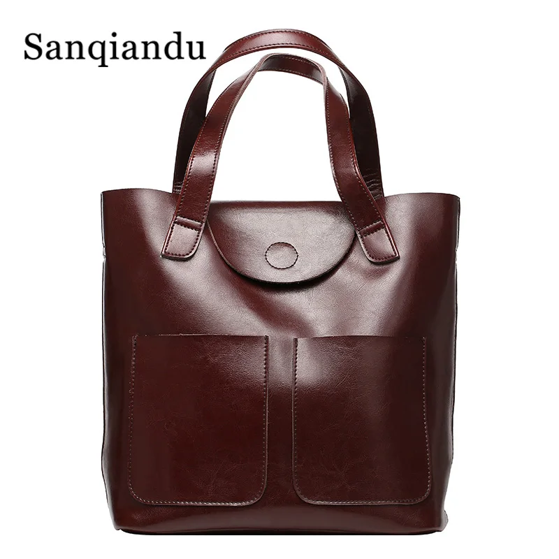 

Bucket Bag Genuine Leather Shoulder Bags for Women Leather Handbags Large Capacity Ladies Tote Bag Luxury Design Hand Bags Woman