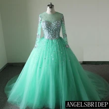ANGELSBRIDEP Vestidos De 15 Anos бальное платье Пышное Платье фатиновое платье с кристаллами со шнуровкой сзади длиной до пола милое платье 16