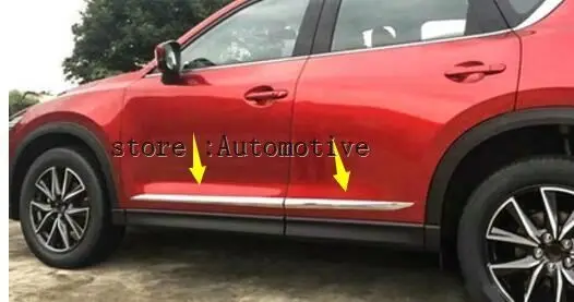 4 шт. аксессуары новые! Хромированная дверь автомобиля боковая формовочная отделка кольцо для Mazda CX 5 CX-5 стайлинга автомобилей