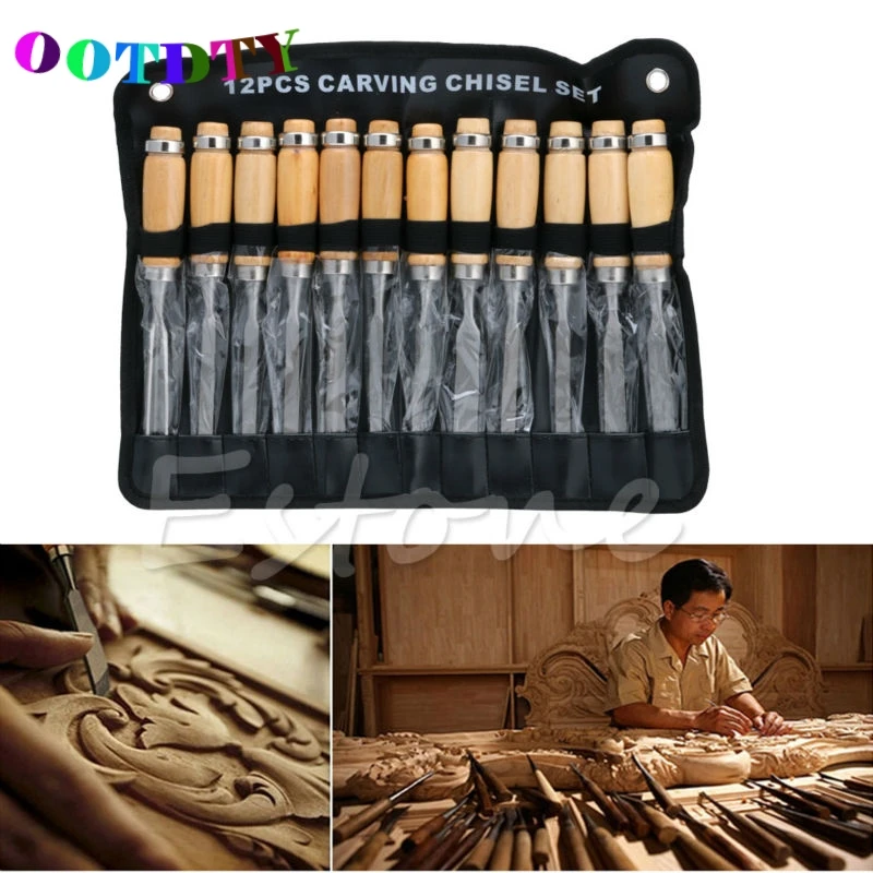 OOTDTY 12 pçs set Facas Escultura Em