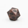 1pcs D20 Polyhedron RPG Dice 20-sides Accessories Metal Dice DND Different Color Digital Game Dice ► Photo 2/4