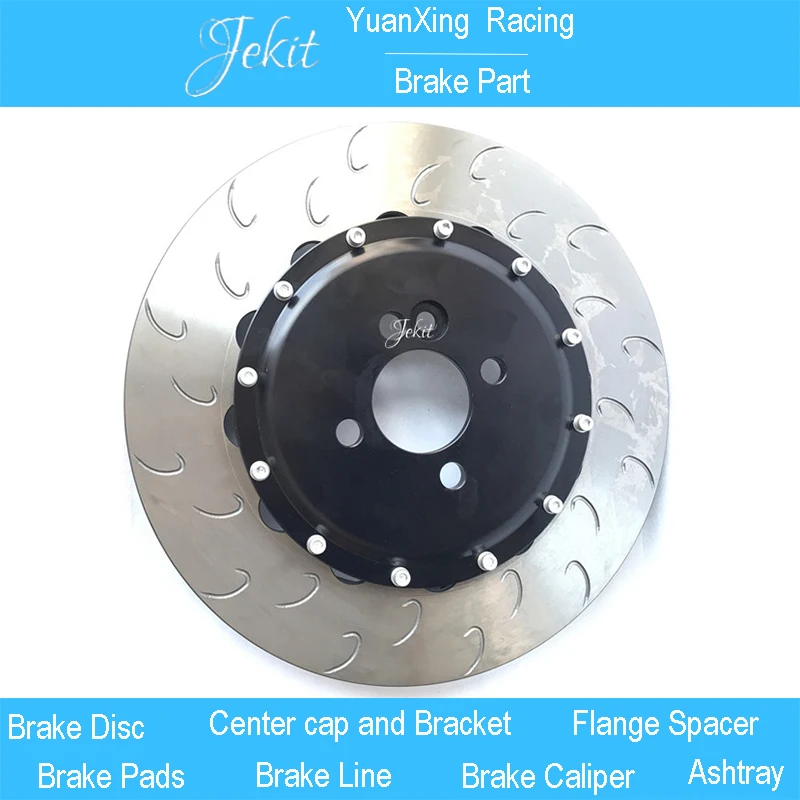 Jekit автомобильный тормозной диск 355*32 мм j крюк с легированным центральным колокольчиком для mitsubishi lancer evolution 10 передний для 6 горшков большой тормозной комплект