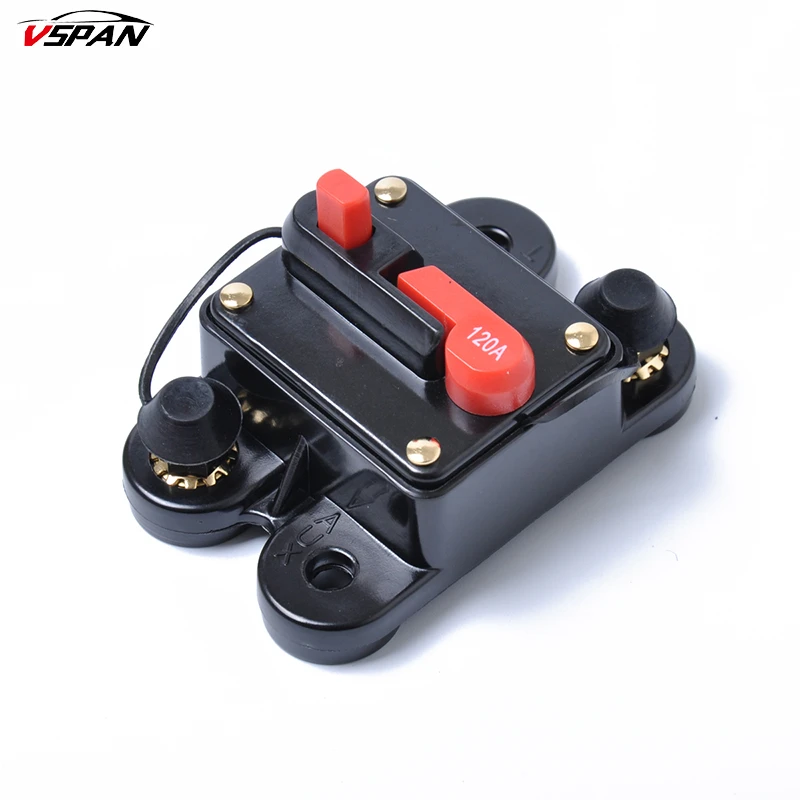 Disyuntor 300A 1pc DC12V Disyuntor para coche Marine Boat Bike Stereo Audio Reset Fuse 80-300A