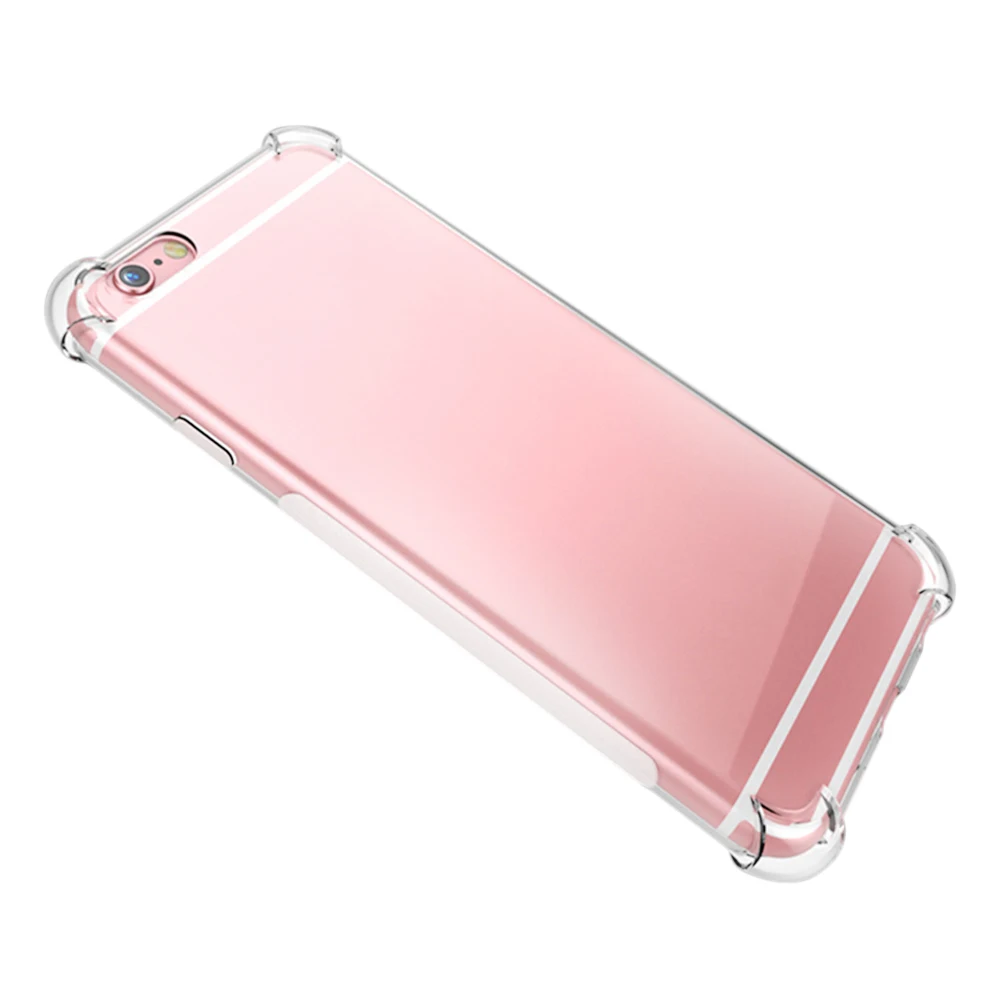 

Luxury Shockproof Bumper Transparent Silicone Phone Case For iPhone X XS XR XS Max 8 7 6 6S Plus Clear protection Back Cover