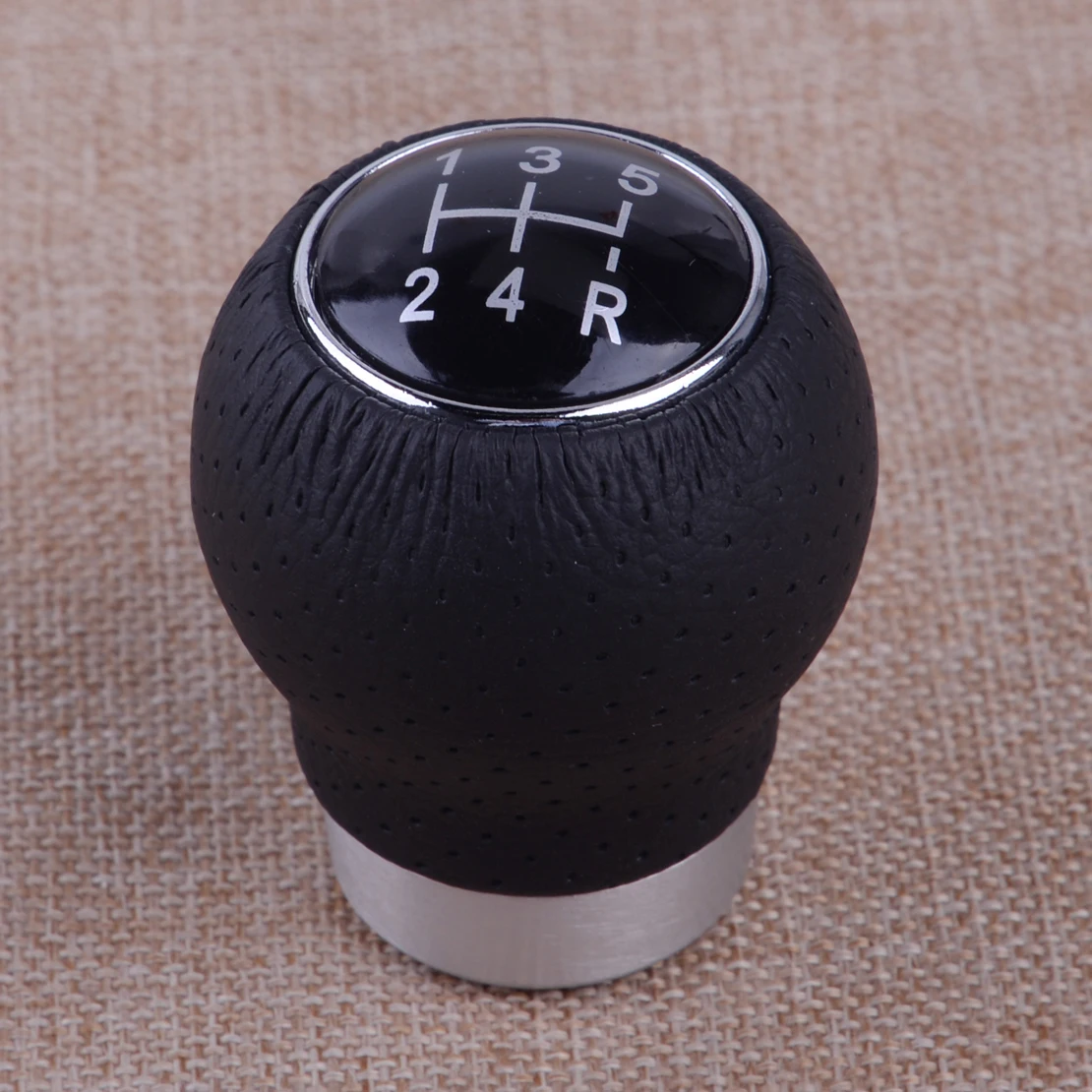 

CITALL Car 5 Speed Gear Shift Knob Stick Manual Shifter Lever Black Leather For Most Manual Transmission Vehicles