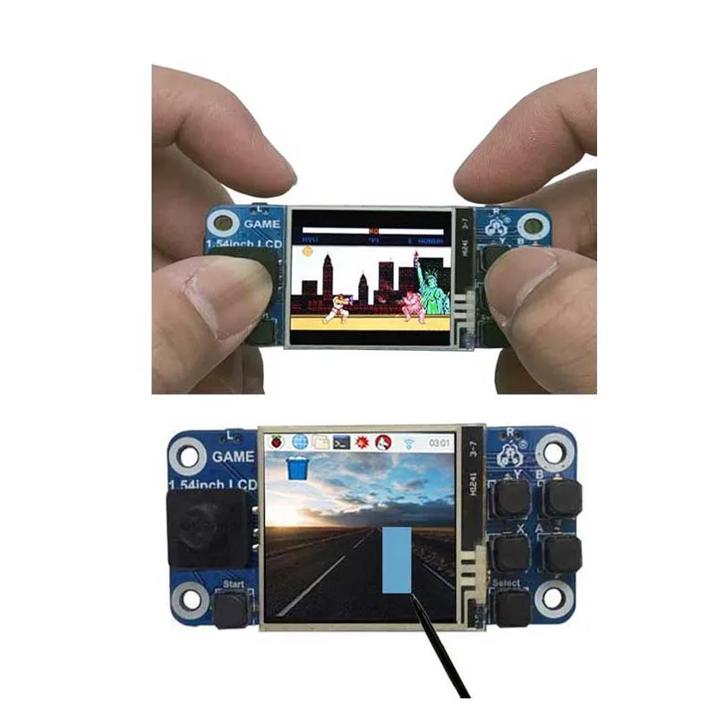 Raspberry Pi zero W + 1 54 дюймовый мини игровой ЖК экран для pi W/3B/3B +|Аксессуары