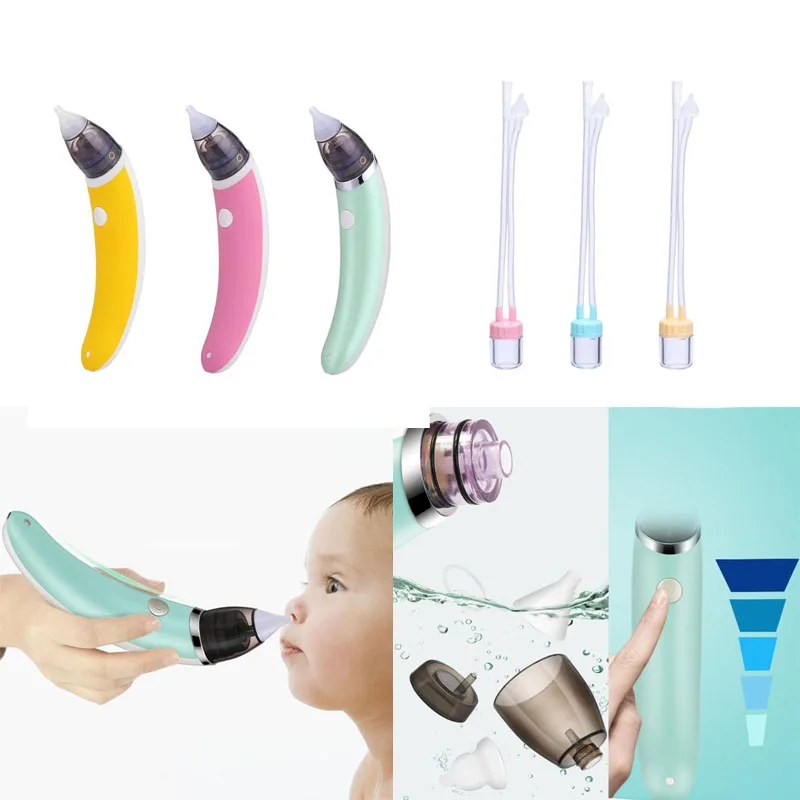 

Baby Nasal Aspirator Electric Safe Hygienic Nose Cleaner Oral Snot Sucker Tips And Oral Snot Sucker For Newborns Boy Girls
