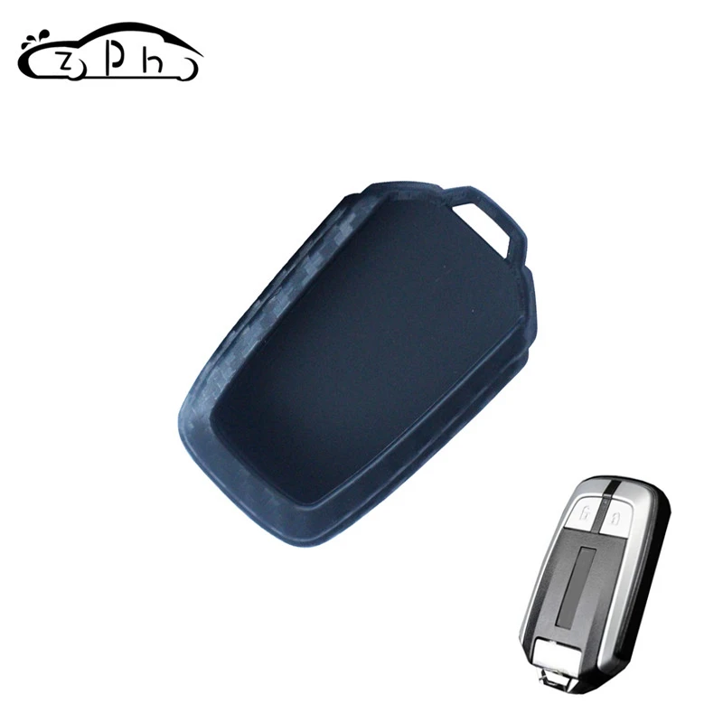 

Protecting Remote Key Carbon Fiber Soft Silicone Car Key Fob Case For All New Isuzu D-MAX MU-X 3.0 X-series Smart Key Ring Cover