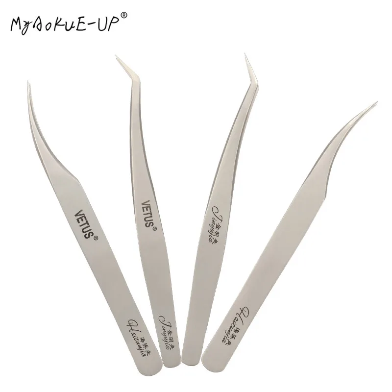 

New Eyelash Tweezers Stainless Steel Anti-Static Professional Grafted Lashes Eyelash Extension Tool Top Quality