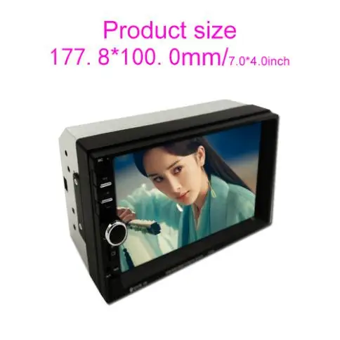 Perfect 7" Wince HD 1080P TFT digital screen touch Car Radio fixed front panel Power failure memory Bluetooth Reverse function 1 Perfect 7" Wince HD 1080P TFT digital screen touch Car Radio fixed front panel Power failure memory Bluetooth Reverse function 1