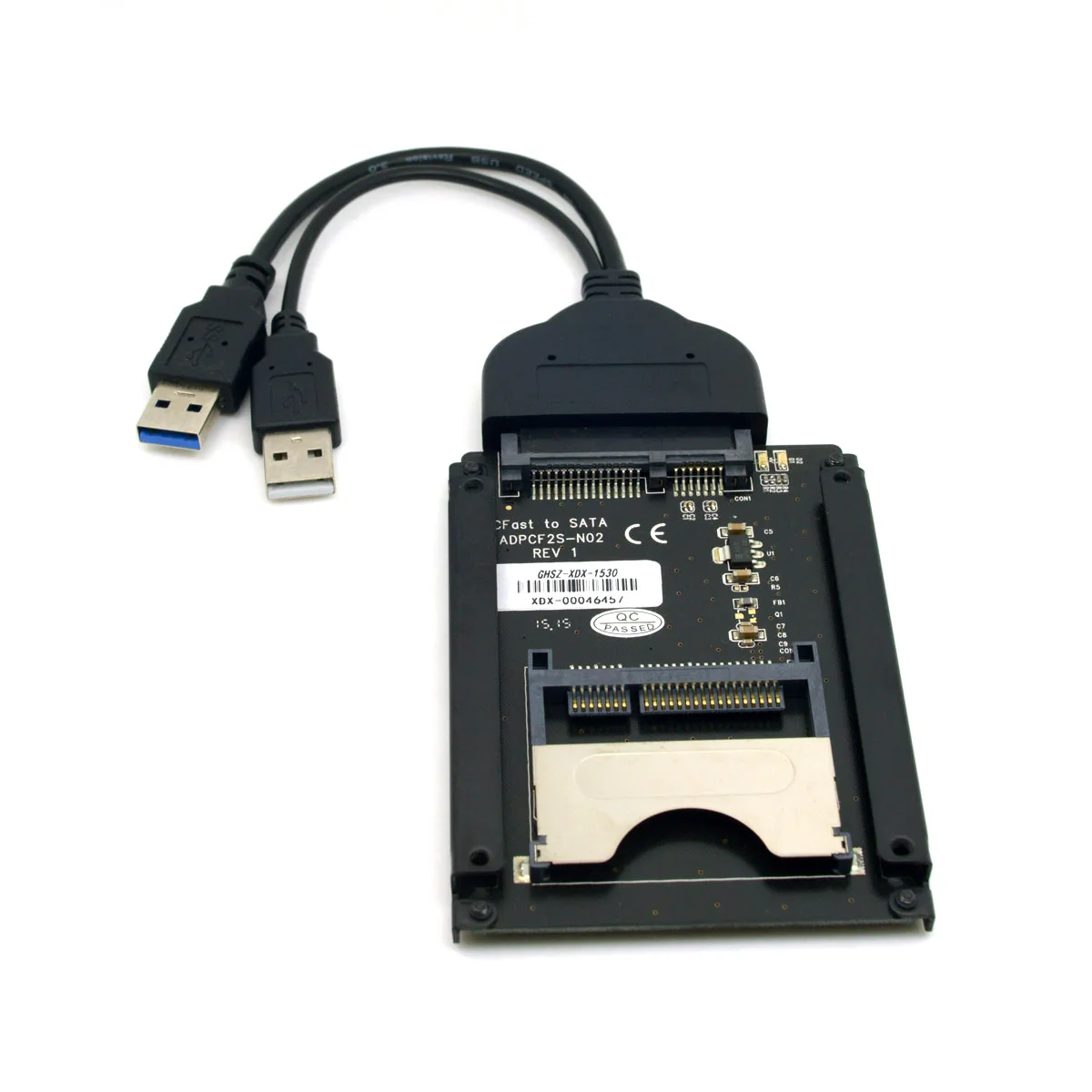 CY SATA 22 Pin to USB 3.0 CFast Card adapter 2.5&quot Hard Disk Case SSD HDD Reader for PC Laptop |