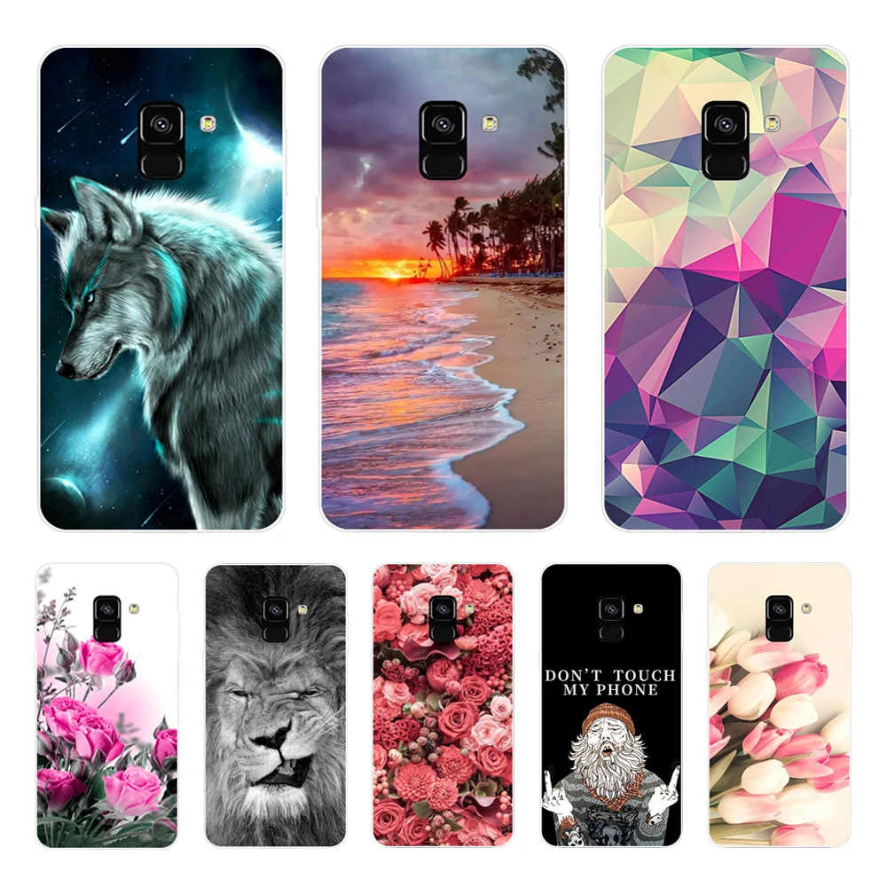 

Silicone phone Case For Samsung Galaxy A8 2018 A530 A530F Cover For Samsung A8 Plus 2018 A730 A730F Clear Cases phone shell