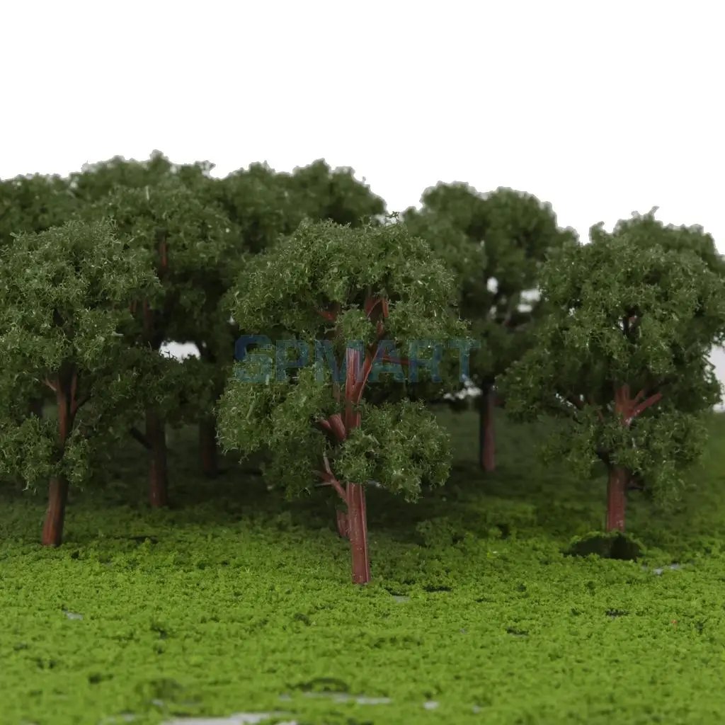 

20pcs Banyan Trees Model Train Scenery Landscape Scale 1:150 Green