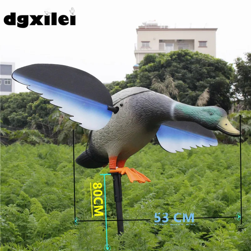 2017 Xilei Hunting Duck Decoy Electric Flying Duck Motorized Duck Decoy With Remote Control With Spinning Wings