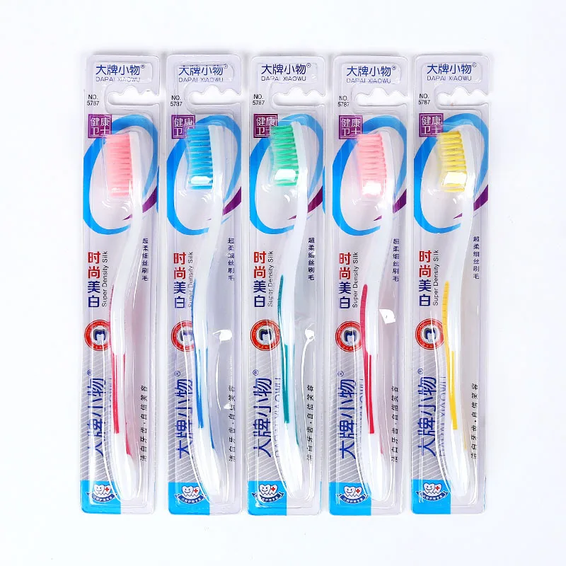 

6PCS Soft Toothbrush Silicone Nano Brush Oral Care Nano-antibacterial Toothbrush