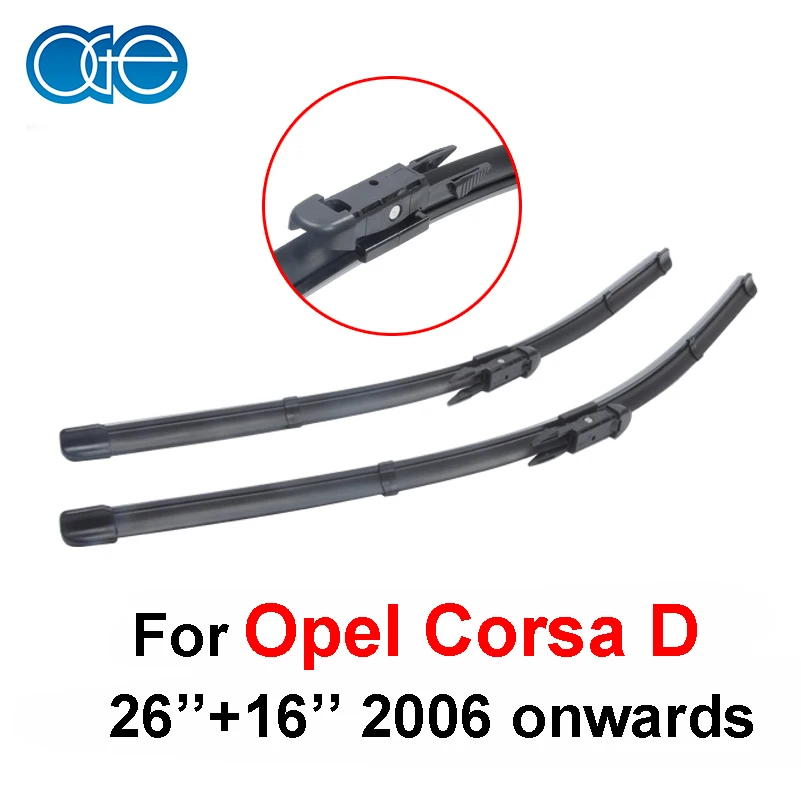Buy 26''+16'' 2pieces/pair wipers for Opel Corsa D