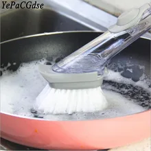 Wash pot brush not sticky oil brush long handle cleaning brush sponge automatic liquid cleaning decontamination pot brush Wash pot brush not sticky oil brush long handle cleaning brush sponge automatic liquid cleaning decontamination pot brush