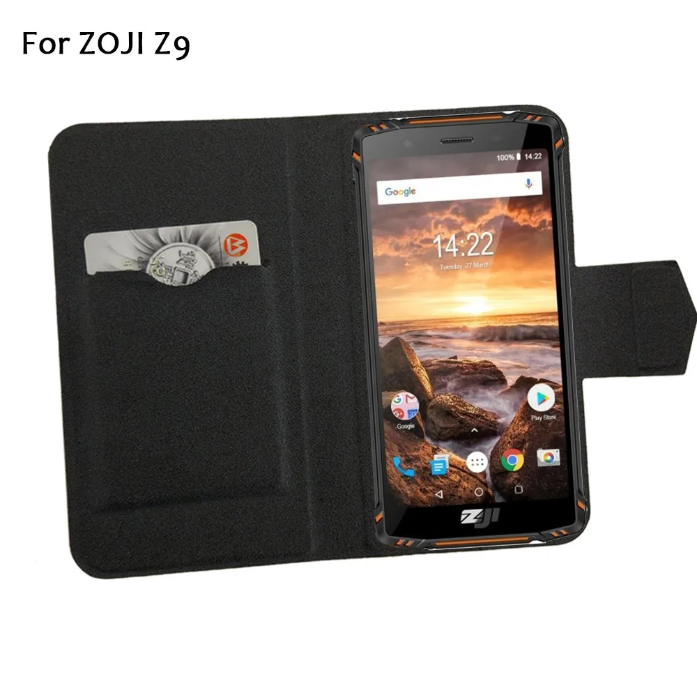 

5 Colors Hot! ZOJI Z9 Case Phone Leather Cover,Factory Price Protective Full Flip Stand Leather Phone Shell Cases