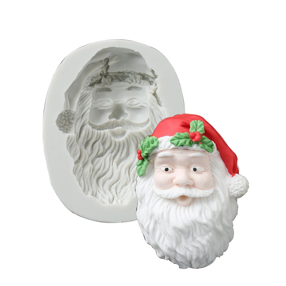 Father Christmas Face Silicone Mould