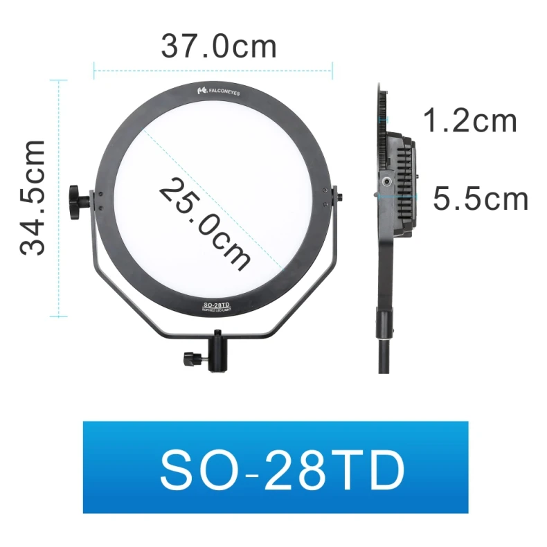 FalconEyes SO-28TD LED Video Soft Ring Light Bi-Color 3200K-5600K