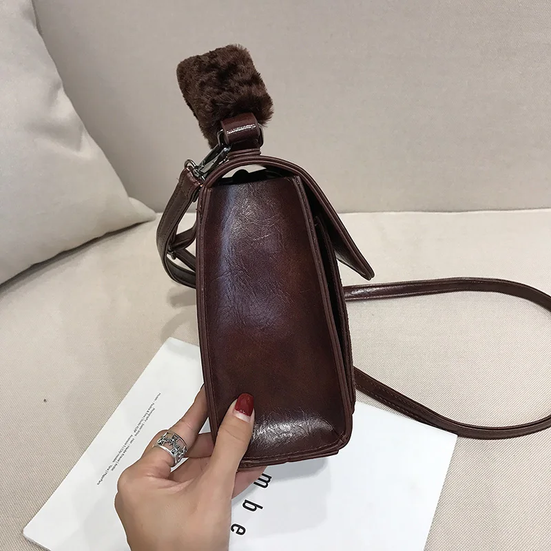 Женская сумка тоут anlloth винтажная из искусственной кожи с масляным воском
