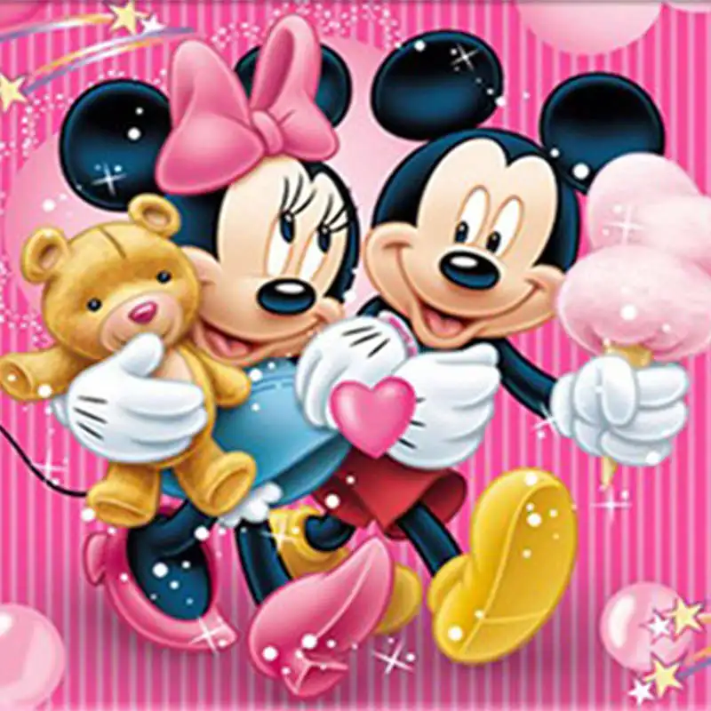 Full-square-round-Cartoon-Mickey-5D-DIY-diamond-painting-gift-Embroidery-Pattern-3D-Cross-stitch-kits