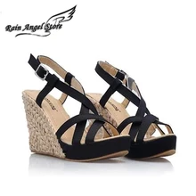 Bohemian Roman Slope Plus Size 34-43 Sexy High Waterproof Sandals 2014 New Women Wedge Pumps Summer Shoes