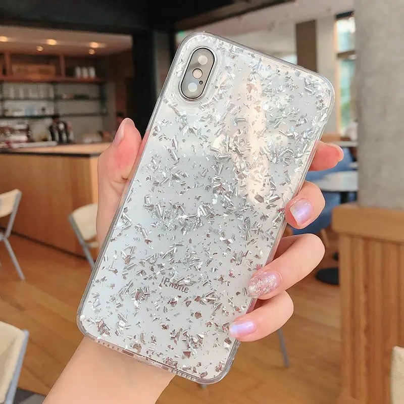 Чехол для Huawei P20 P30 lite Pro P8 P9 P10 Plus Selfie Mate 9 10 20 мягкий чехол с блестками и золотой